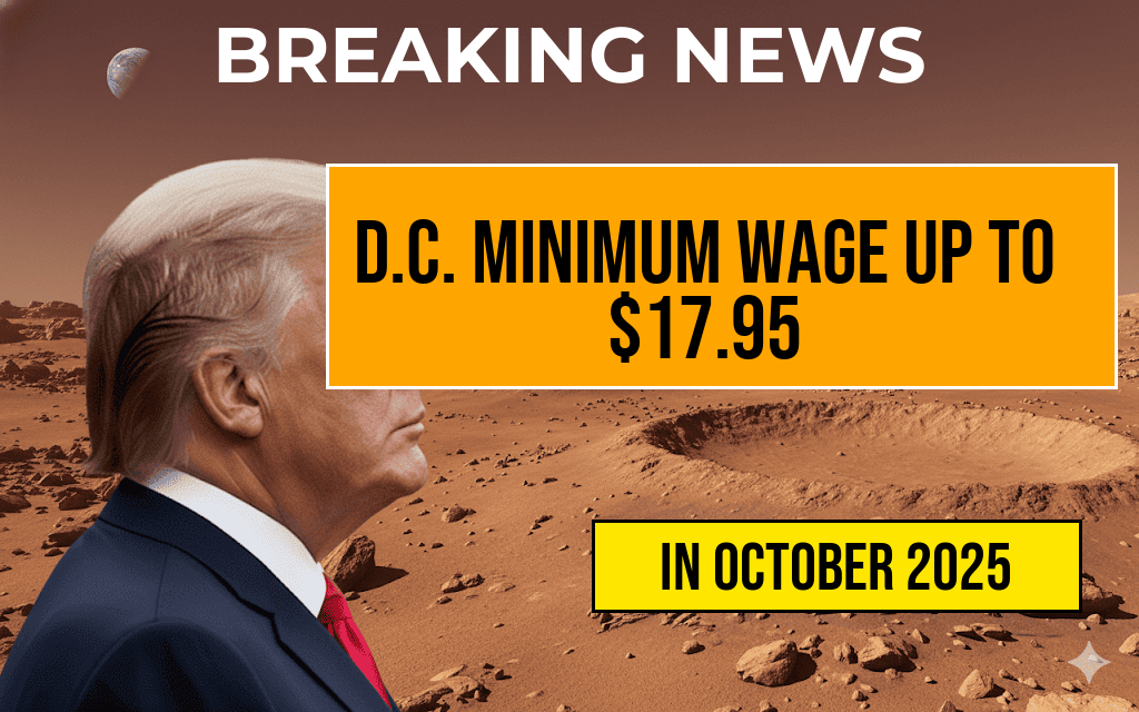 D.C. Minimum Wage Rises to $17.95 per Hour, Increasing Earnings by $0.45 Hourly or $936 Annually