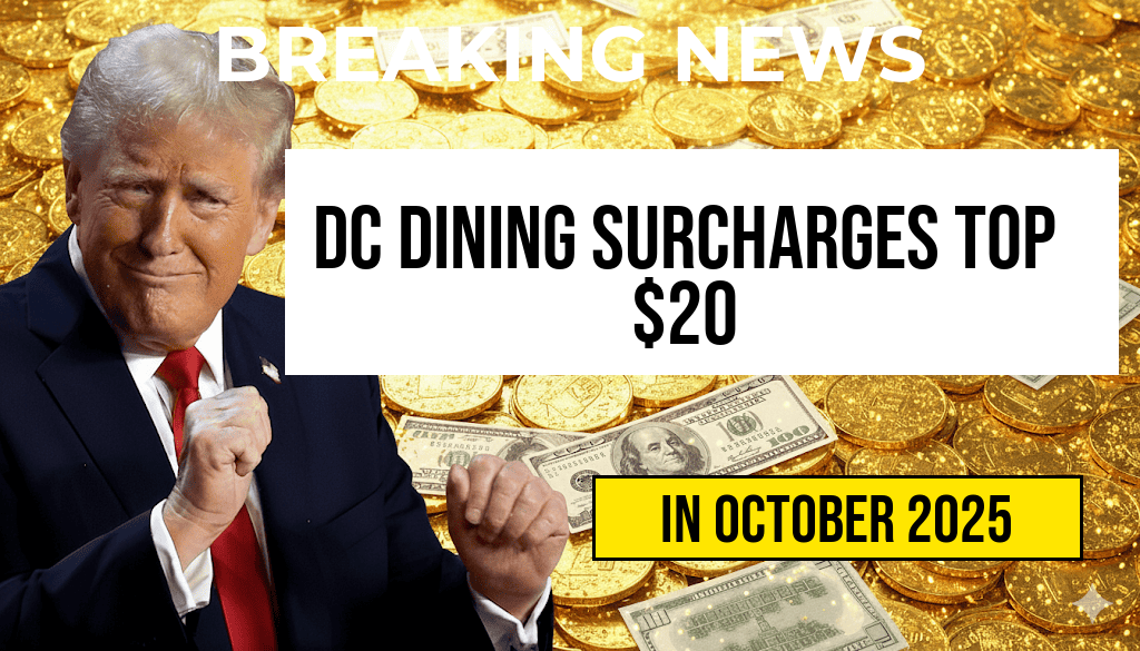 DC Dining Surcharges Exceed $20 per Check as Wage Laws Increase Costs for Customers