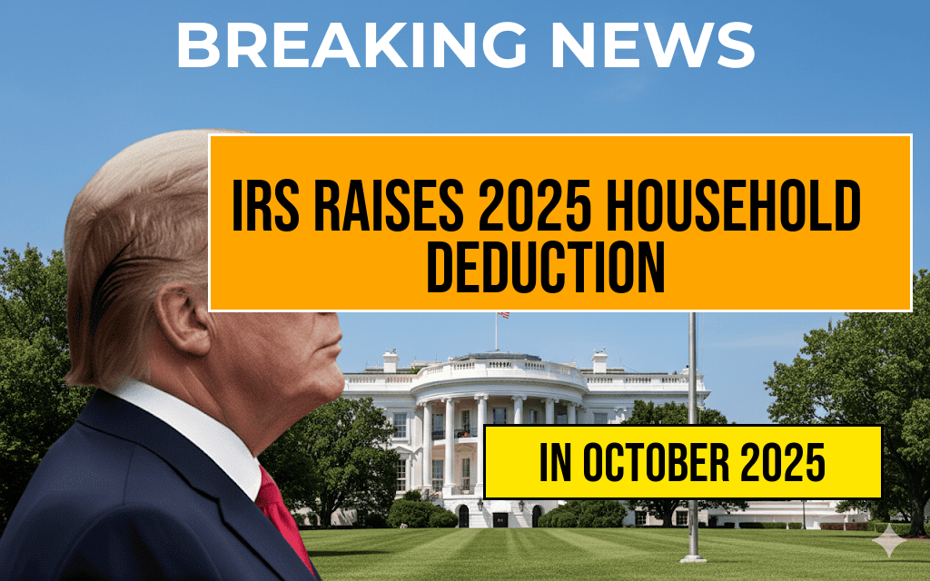 IRS Announces $22,500 Standard Deduction for Heads of Household in 2025, Up by $600