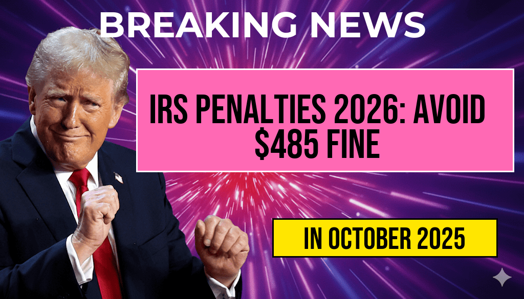 IRS Penalties in 2026: Avoid the $485 Late-File Fine Increase