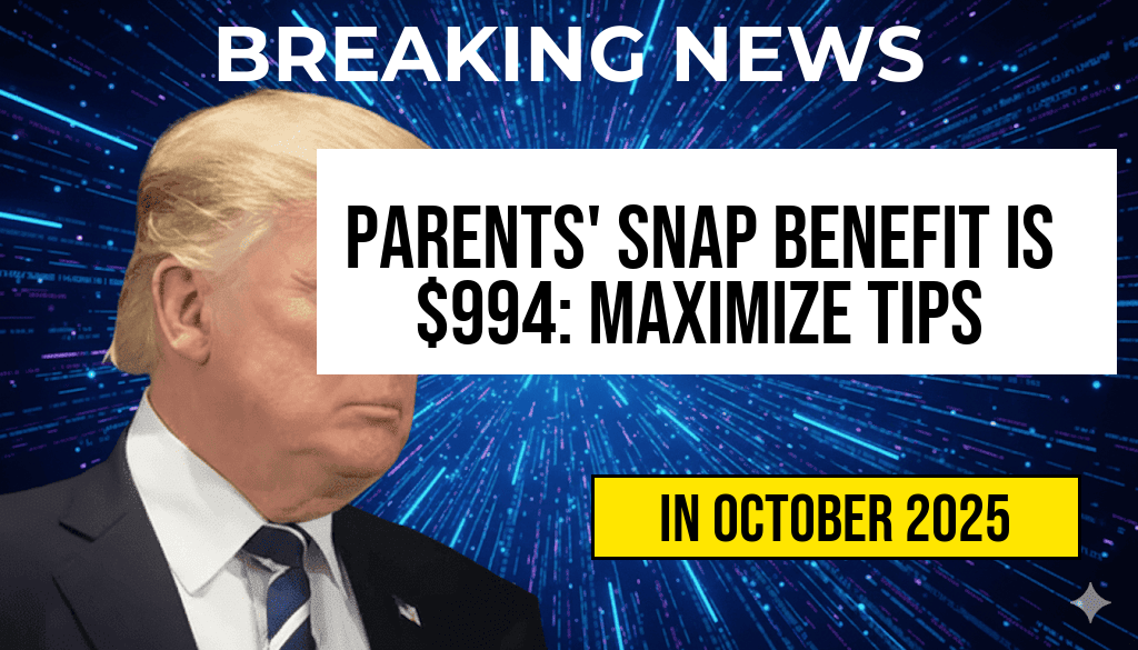 Parents Reveal SNAP Benefit for Four Is $994—Tips to Maximize Every Dollar