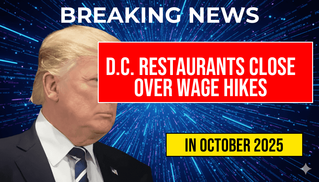 Rising Wage Costs Force D.C. Restaurants to Close; One Venue Cites $60,000 Annual Increase—What’s Next for Prices?