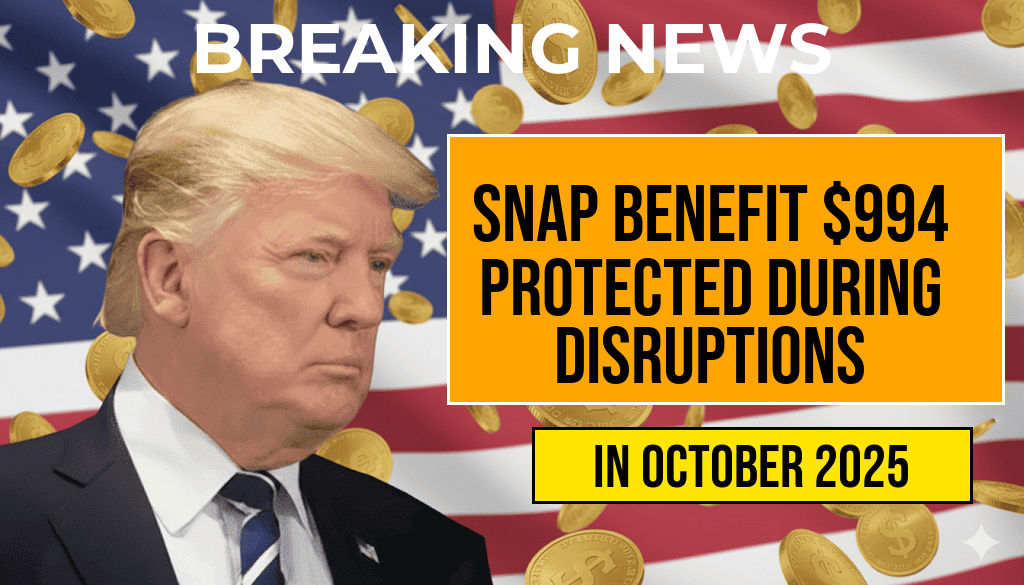 SNAP Benefit for Four People Is $994: Meal Plan Designed to Protect the Full Amount During EBT Disruptions