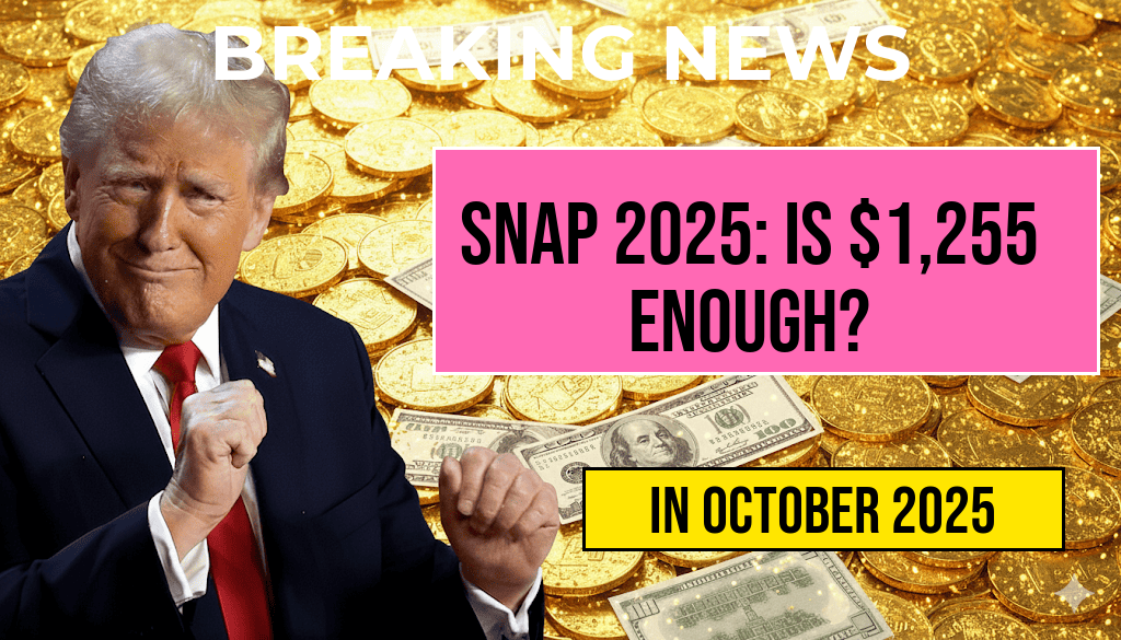SNAP Eligibility 2025: Is a $1,255 Monthly Net Income Sufficient to Keep Food on the Table?