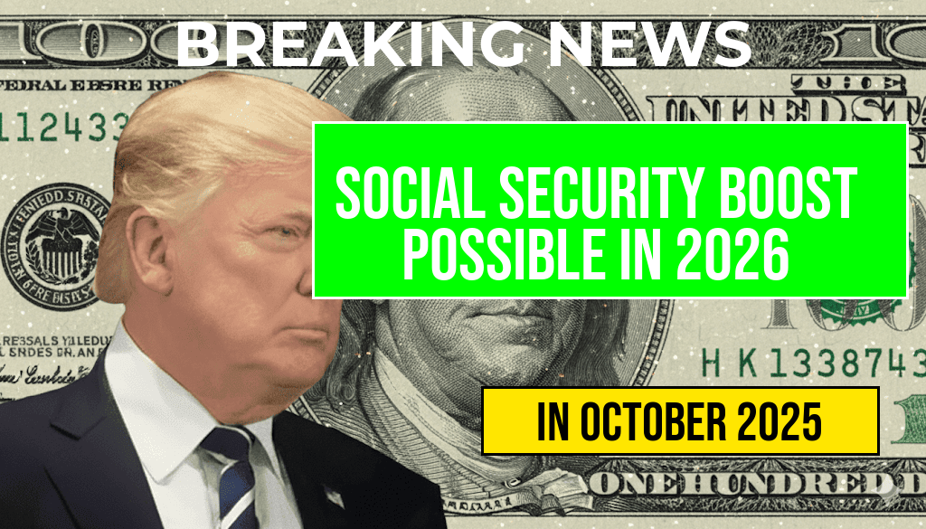 Social Security Increase Ahead: Expected $54 Monthly Boost if 2026 COLA Reaches 2.7%