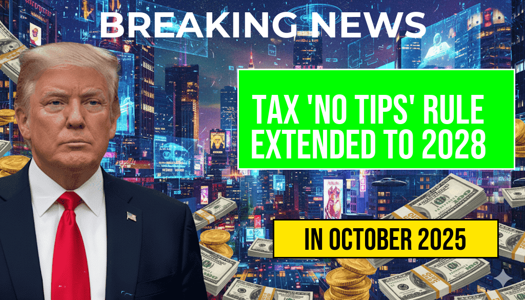Tax ‘No Tips’ Rule Extended Through 2028 with a $25,000 Annual Cap You Can’t Overlook
