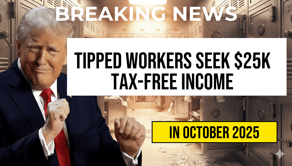 Tipped Workers Seek $25,000 Tax-Free Income, While Some May Lose Over $1,000 in EITC Benefits